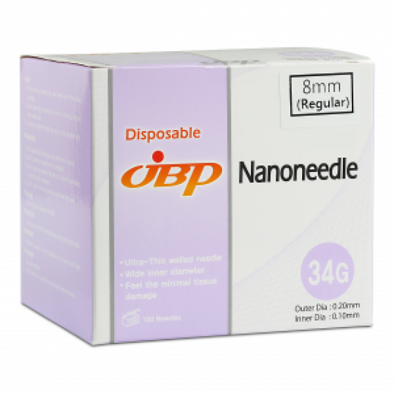 JBP AGHI 34G/8MM PARETE SOTTILE UTW 100PZ  AGHI PER MESOTERAPIA